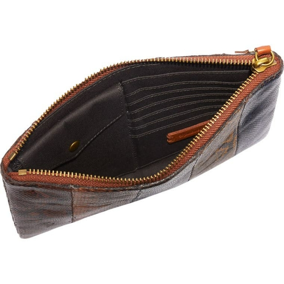 Madewell Snake Embossed Leather Pouch - Picture 2 of 2